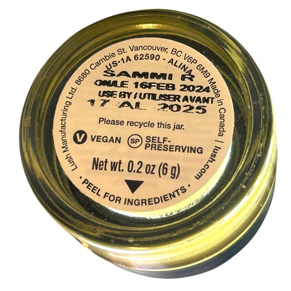 Lush Alina Solid Perfume Bergamot Pink Pepper Vanilla Jasmine Floral NWT - Picture 5 of 5